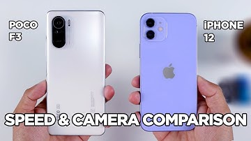 POCO F3 vs iPhone 12 SPEED TEST & CAMERA Comparison | Zeibiz