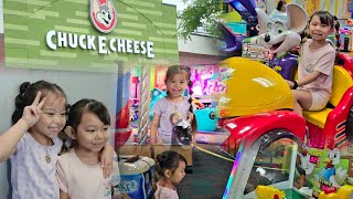 Emriah's Fun Day at Chuck E Cheese, Maple Grove, MN