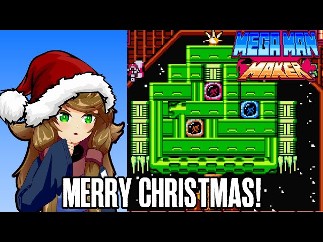 Blu Chan Plays Mega Man Maker Christmas Levels!