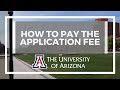 How to pay the application fee