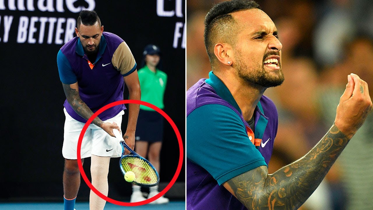 How to Practice Serve and Underarm Serve by Nick Kyrgios Court Level View 2021