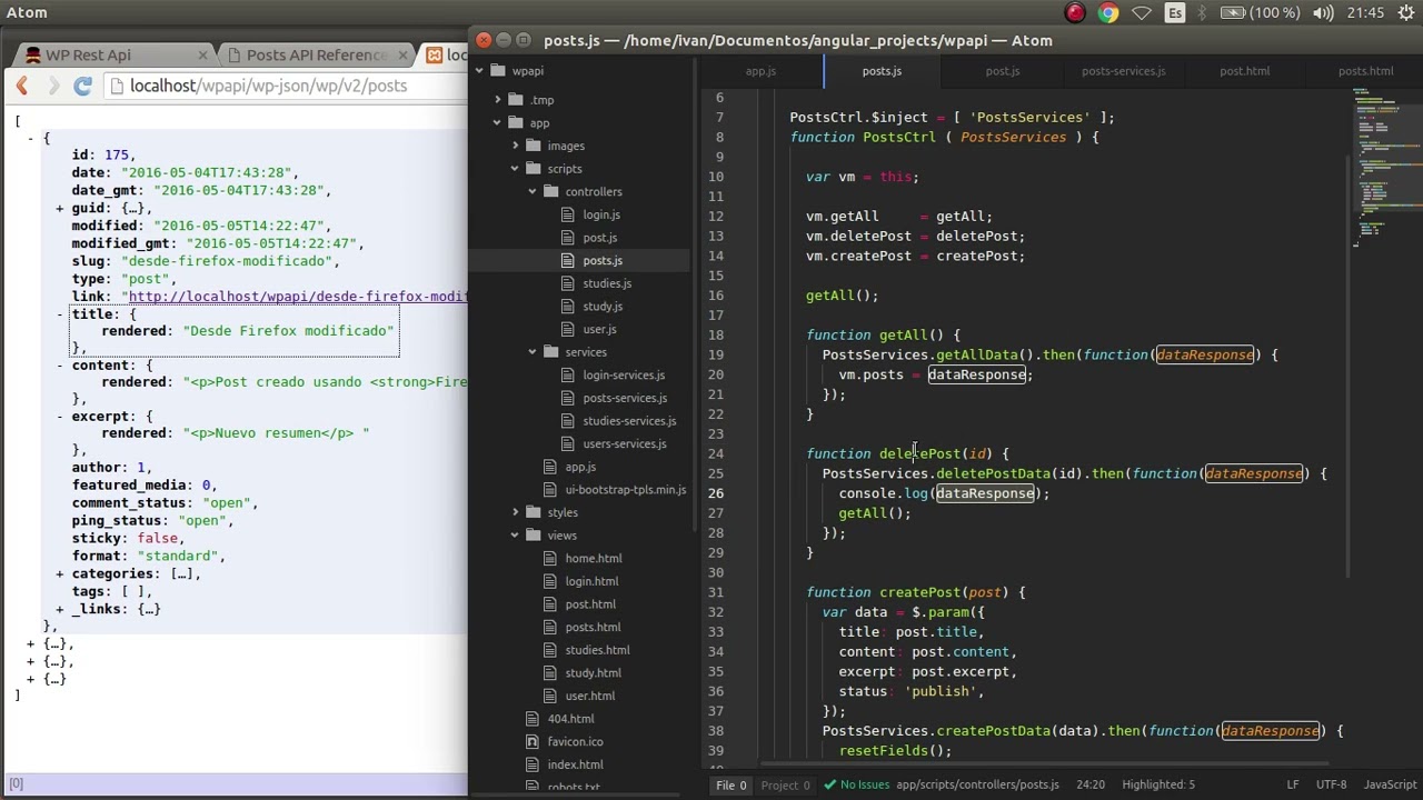 Angular consumiendo de WordPress Rest Api – Crud - YouTube