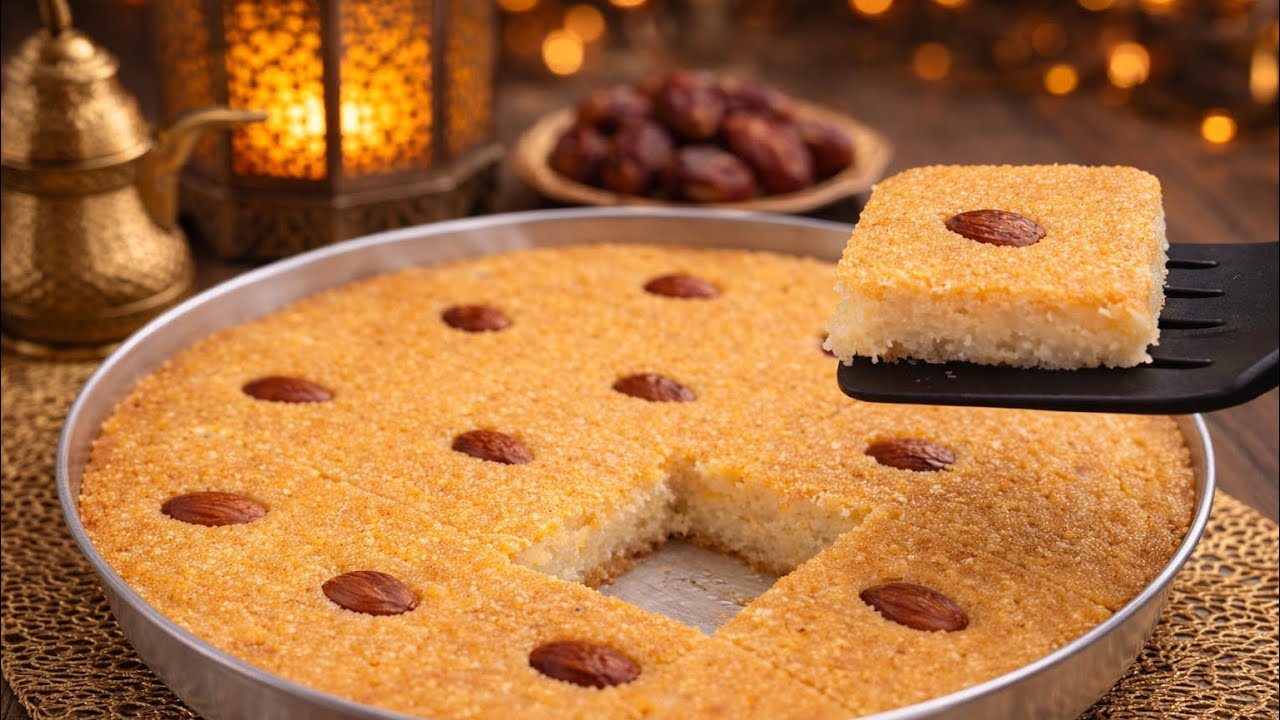 أصول البسبوسة الدايبة وناجحة من اول مرة😍