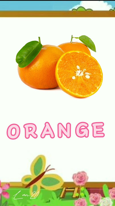 Belajar mengeja dan membaca nama buah dalam Bahasa Inggris | Orange | #shortsvideo