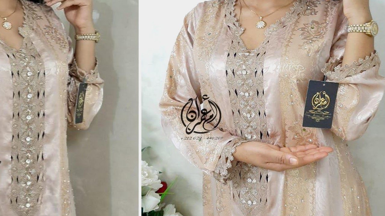 قفطان جوهرة بالراندة موديل يا سلام من أعمالنا 2021 -oumimran couture