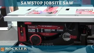 SawStop Jobsite Saw AWFS 2015 screenshot 5