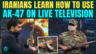 Iran Teaches Public How To Use AK-47s On LIVE Television | Iran State TV Airs AK-47 Training Videos screenshot 1