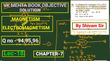 Lec - 19 | chapter 7 | Magnetism & Electromagnetism | objective electrical technology by vk mehta