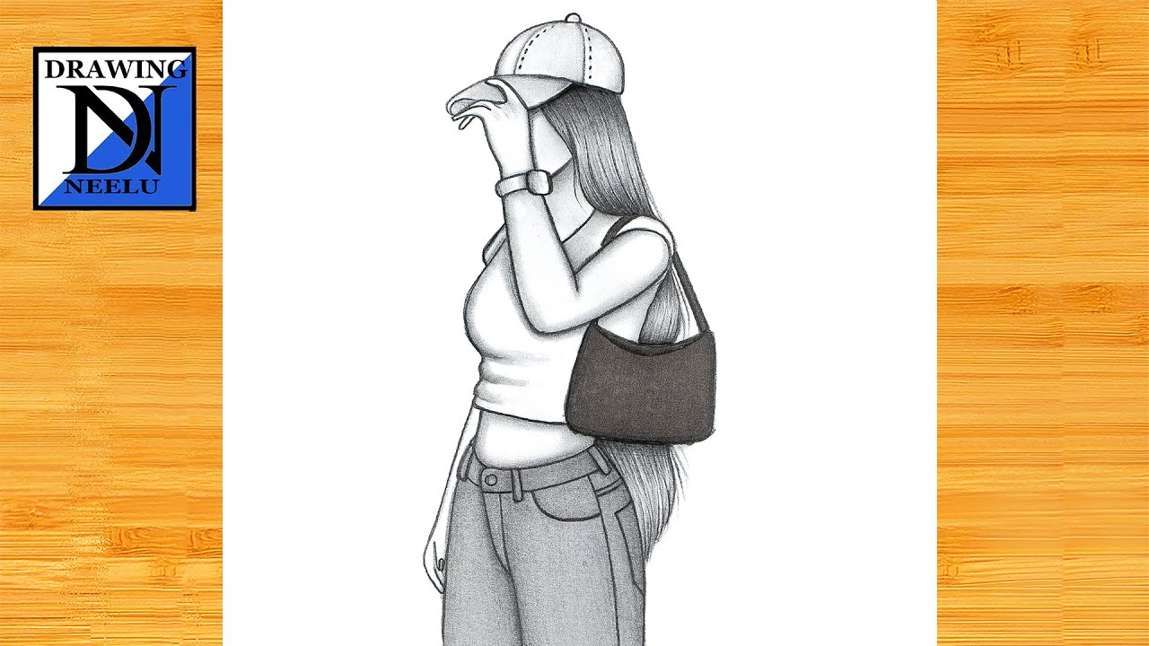 How to draw a Girl with cap - Step by Step || Pencil sketch for ...