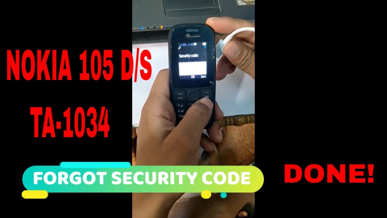 NOKIA 105DS SECURITY CODE UNLOCK - YouTube