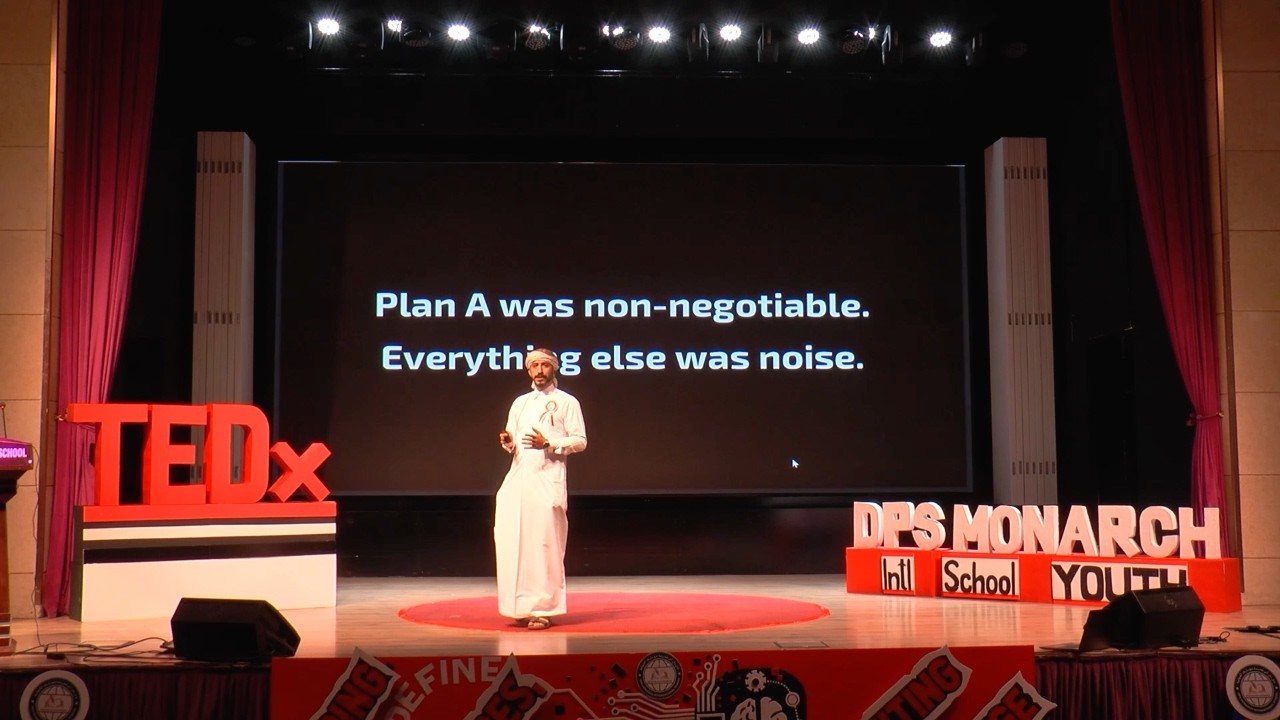 Dreams vs goalsPlan B gives permission to fail. | Haitham Al-Haidiri | TEDxDPS Monarch Intl School