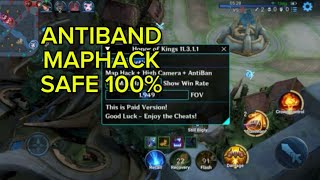 ANTI BAND, SAFE 100%, DRONE VIEW, MAP HACK, HONOR OF KING HACK