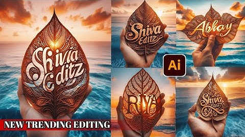 Create A Dry Leaf Typography Art e bing imagecreator || microsoft bing ai image generator