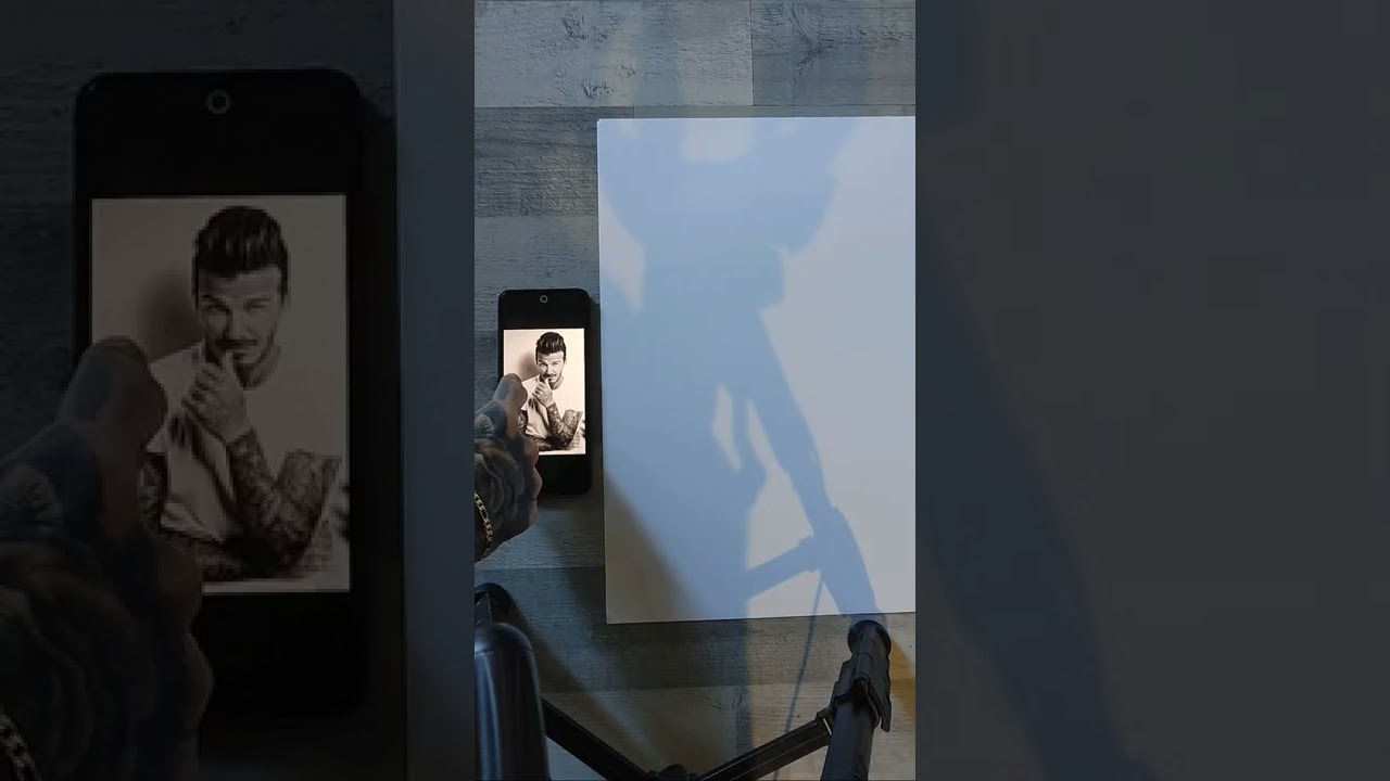 drawing portrait david Beckham