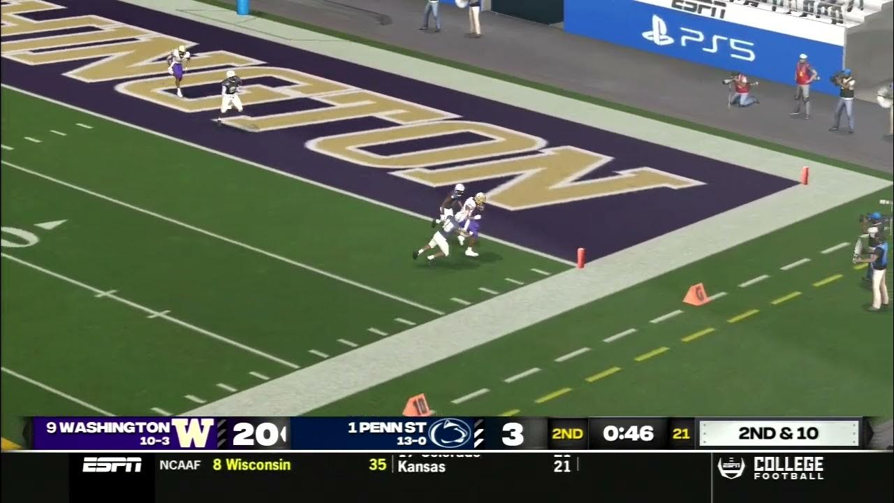 Washington QB throws a corner TD 2025 CFP Highlights YouTube