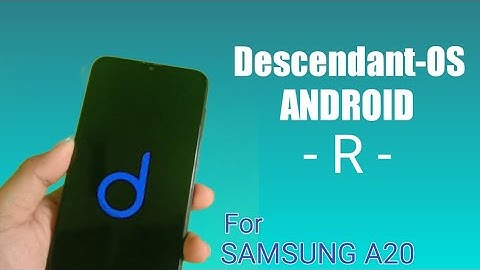 descendantOS ARM64-AB Android 11 Official For Samsung A20 | #DescendantOS