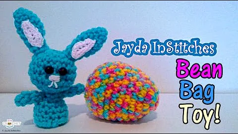 Learn how to crochet a cute Easter egg bean bag