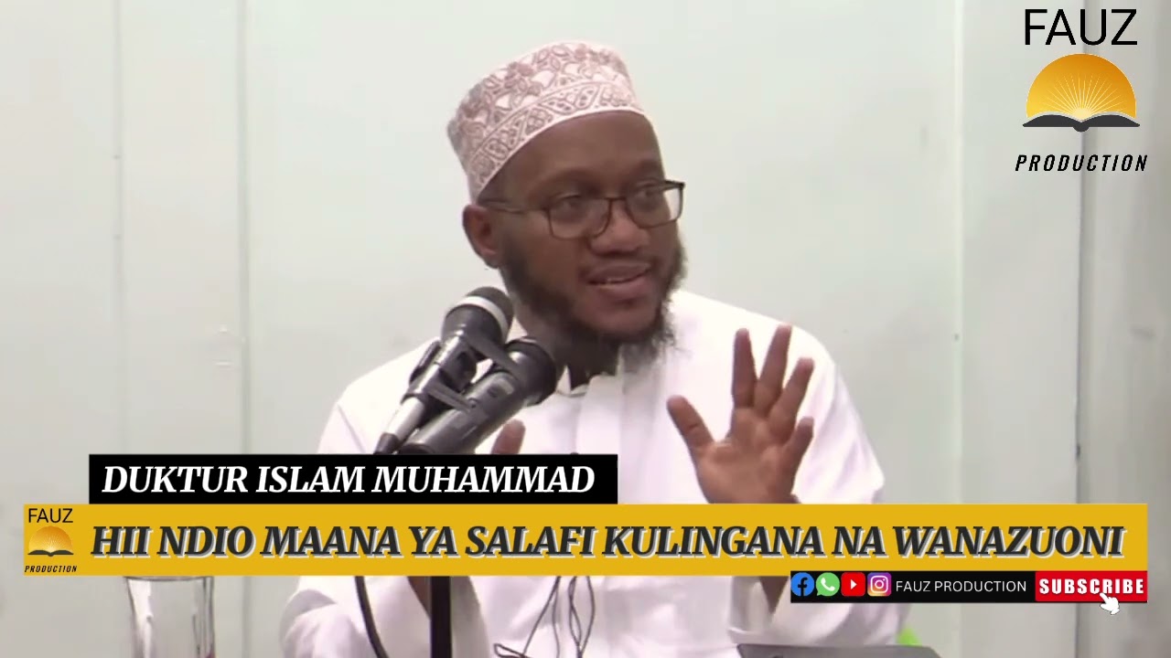 NINI MAANA YA SALAFI NA JE NI KUNDI FLANI?/DUKTUR ISLAM
