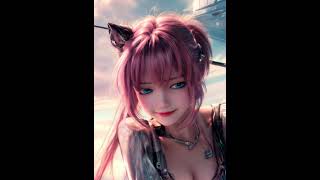 BEAUTIFUL Anime Woman Smiling in Futuristic City - Cinematic AI Visual  #klingai  #aianimation