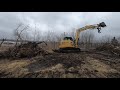 Cleaning up Tornado Damage With Cat 308 & Bobcat T650