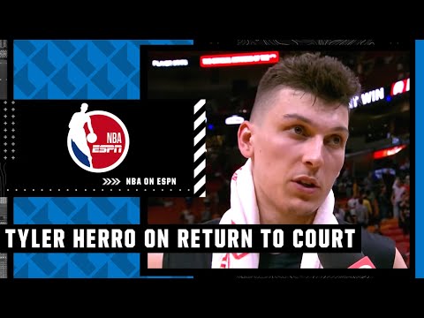 Tyler Herro on his return from sprained knee injury, Max Strus's birthday 🥳 | NBA on ESPN