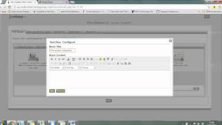 Mahara: Add a Text Box