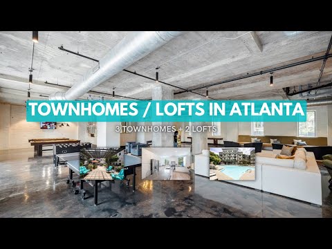 Townhomes/Lofts in Atlanta | Atlanta Apartment Tour | Angell K