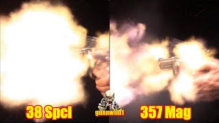38 spcl vs 357 mag muzzle flash - Taurus 605