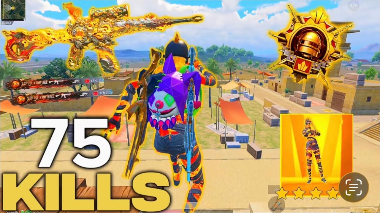 🤯 75 KILL GAMEPLAY WITH NEW M4+MAMMY SUITE 🔥 #solovssquad #pubg 