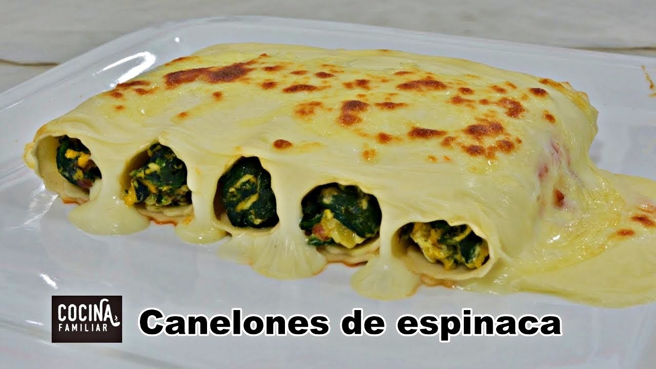 Canelones de espinaca - Un plato lleno de sabor de Javier Romero