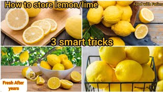 How to store lemon or lime juice (Ramzan special)|Lemon juice save krny ka tareeqa Food with Fatima