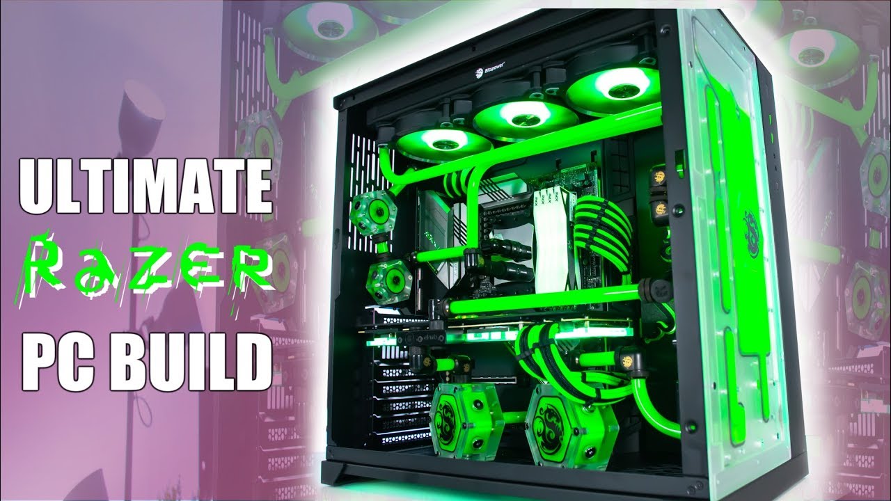 RAZER Build 3900x - Water Cooled Gaming PC Time Lapse - YouTube