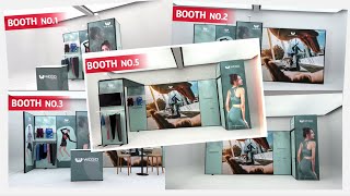 Luban modular trade show booth booth transform: 10x10-10x20ft