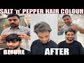 Salt n pepper hair colour    hair colour transformation
