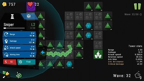Infinitode - Infinite Tower Defense (by Prineside) - strategy game for Android and iOS - gameplay.