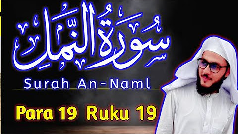 para 19 || Ruku 19 || Surah An-Naml (سورة النمل) || With Arabic Text