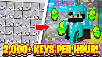 *OP* 2,000+ CRATE KEYS PER HOUR METHOD! | Minecraft OP Prison