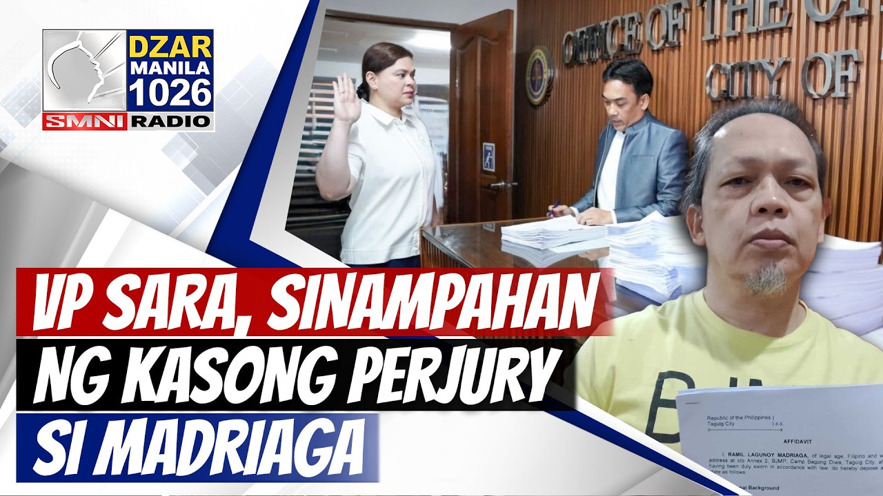 #SMNIRadioNB: VP Sara, Sinampahan ng Kasong Perjury si Madriaga