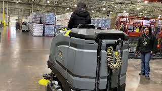 The Karcher B 260 RI Bp Ride-On Industrial Scrubber by Karcher Professional Cleaning Solutions in Action! 1,549 views 1 month ago 2 minutes, 36 seconds