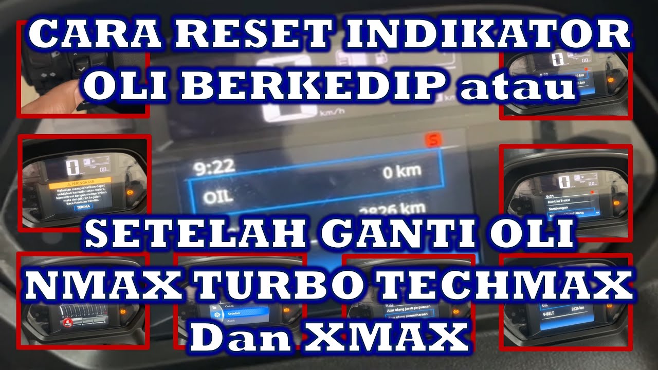 Reset Indikator Oli Berkedip Setelah Ganti Oli Yamaha NMAX TURBO TECHMAX dan XMAX