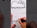 Bé Mầm Non Vẽ Hello Kitty Dễ Đến Bất Ngờ | Bé Vui Học Vẽ