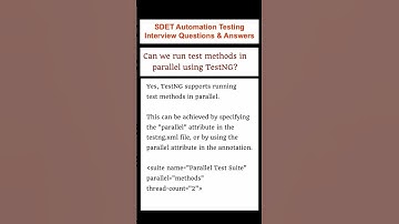 SELENIUM : TestNG : How to run test methods parallel in TestNG?