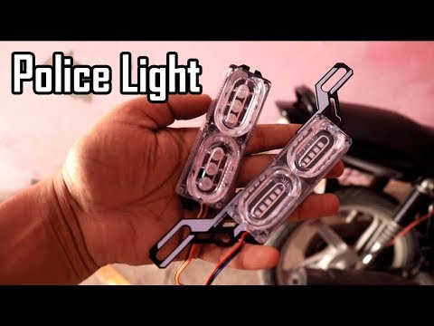 Police Light For Bike || Licence Plate Light For Bike