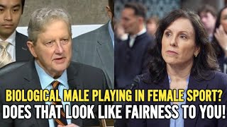 Details REPUBLICAN SENATOR JOHN KENNEDY CLASHES WITH NOMINEE OVER BIOLOGICAL MALE PLAYING IN FEMALE SPORT Update