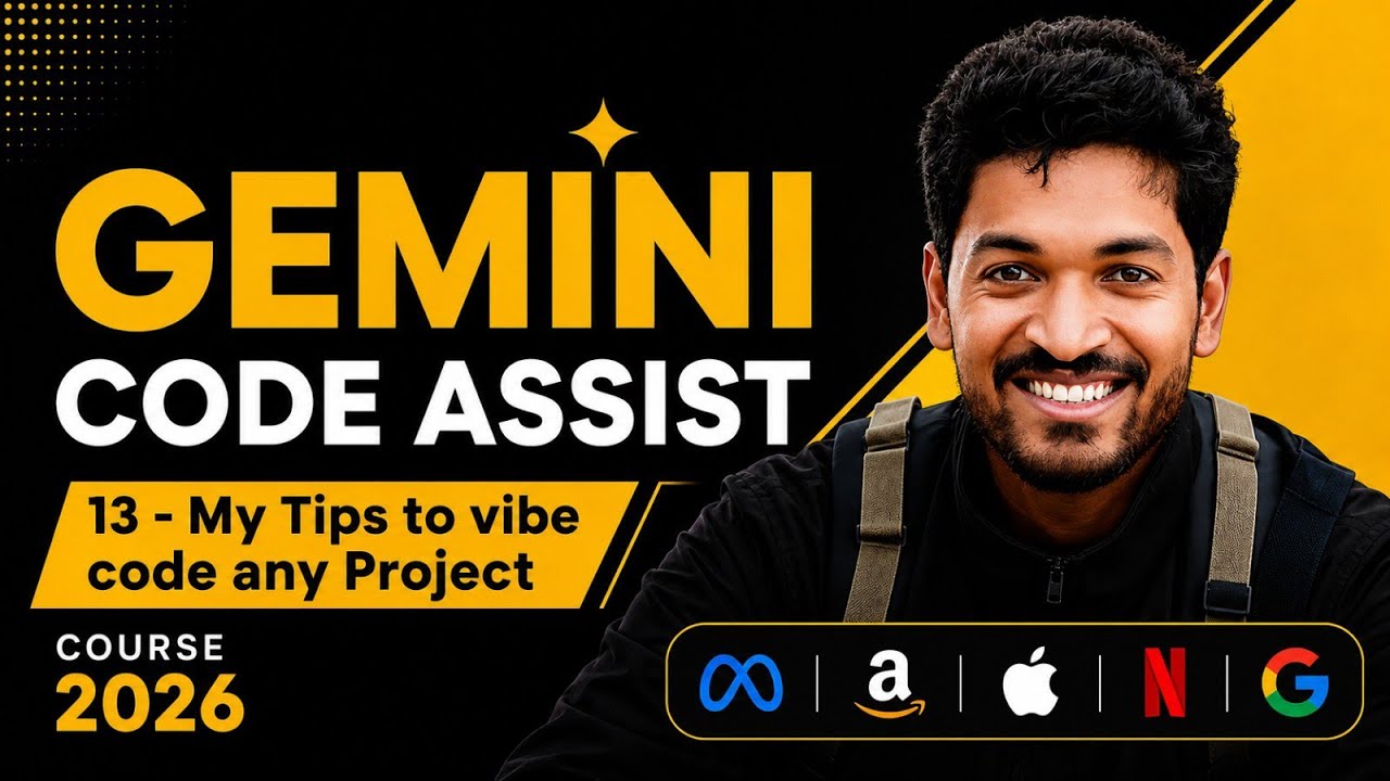 L-13 | My Tips to vibe code any project in Gemini 🚀 #gemini - YouTube