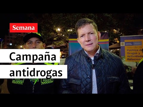 En plena zona de rumba en Bogotá, autoridades adelantaron campaña antidrogas | Videos Semana