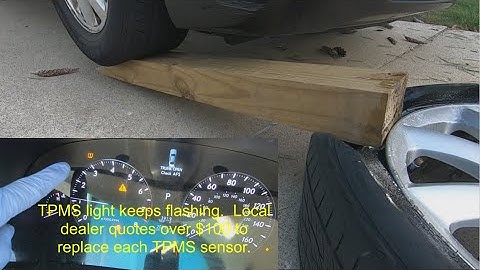 Replace TPMS Sensor Battery on a Lexus LS460, FnF548, Car 46