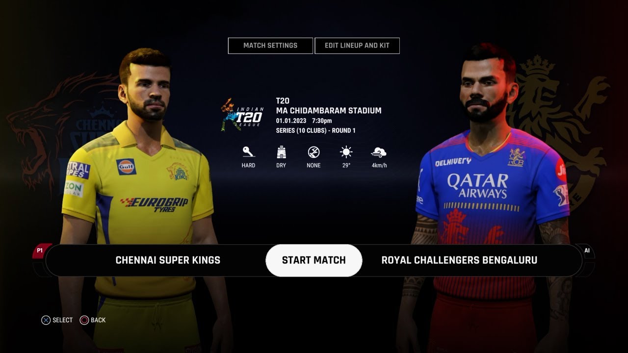 IPL 2025 - CSK vs RCB | High-Scoring Thriller | Cricket 24 Gameplay ...