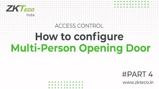 How to configure Multi Person Opening Door in ZKBio CVSecurity