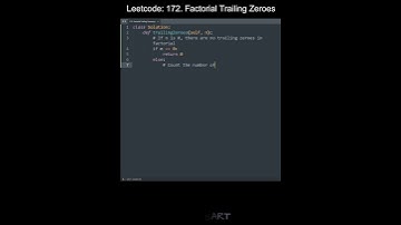 Leetcode 172. Factorial Trailing Zeroes in Python | Python Leetcode | Python Coding Tutorial | ASMR
